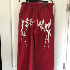 Men's Manfinity Red Sweat Pants Size Small